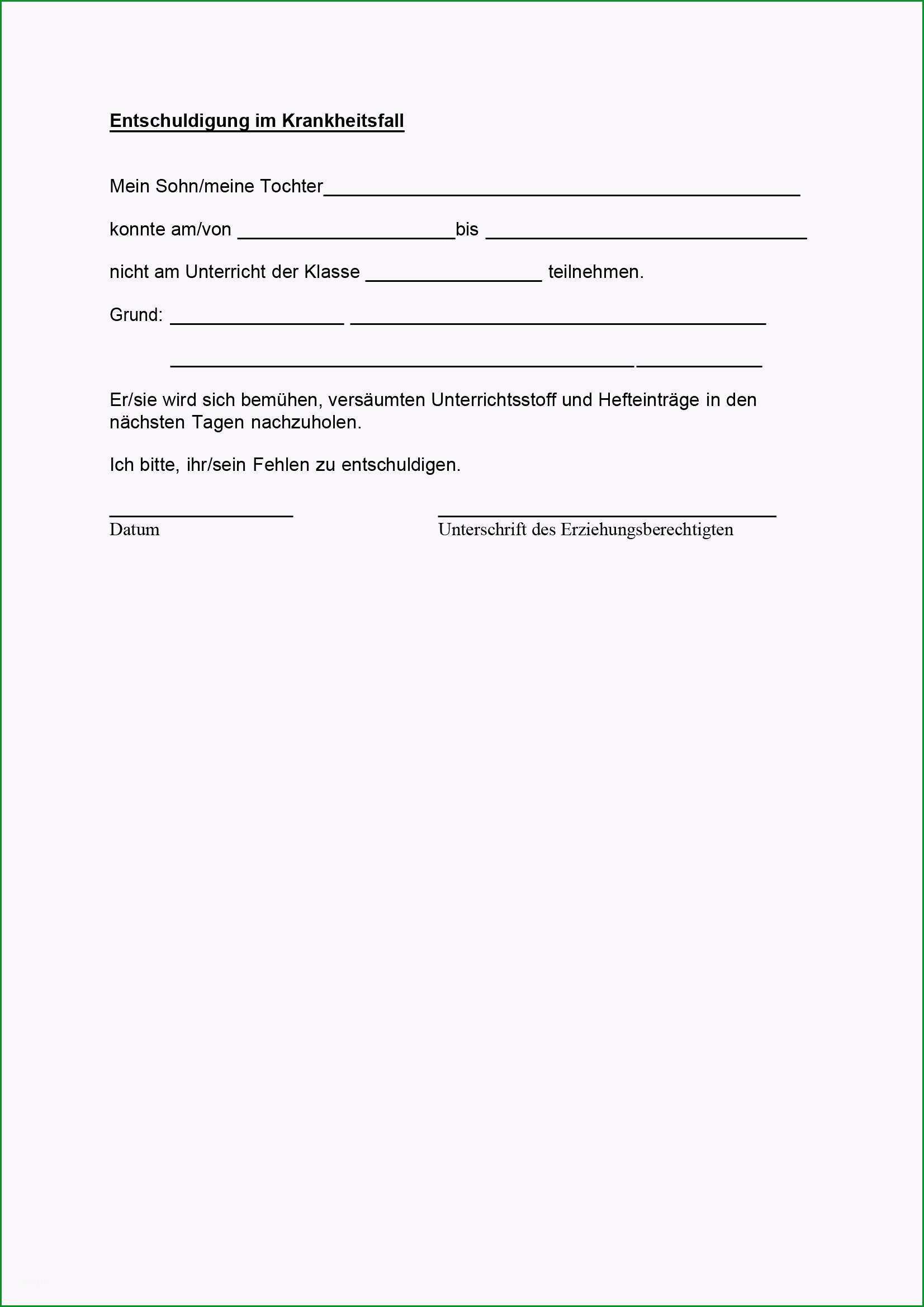 131 formularvordrucke entschuldigung und unterrichtsbefreiung