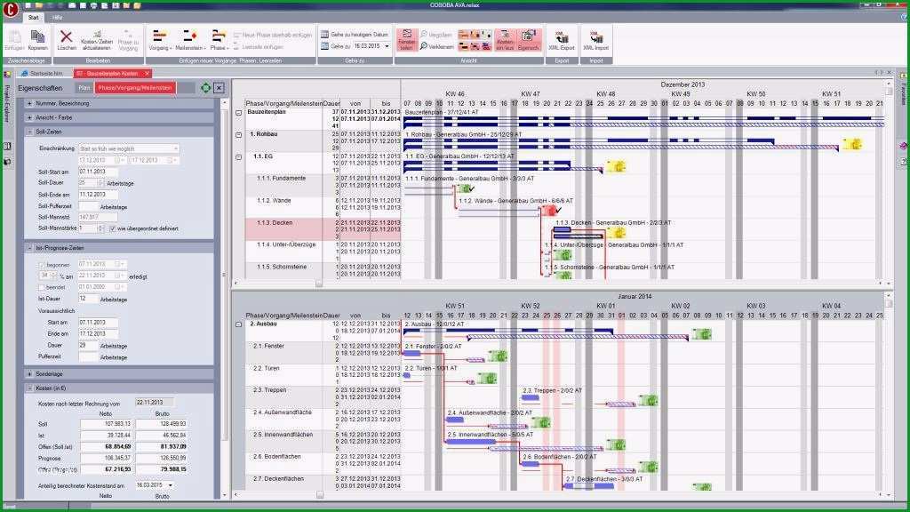 190 bauzeitenplan alternative excel