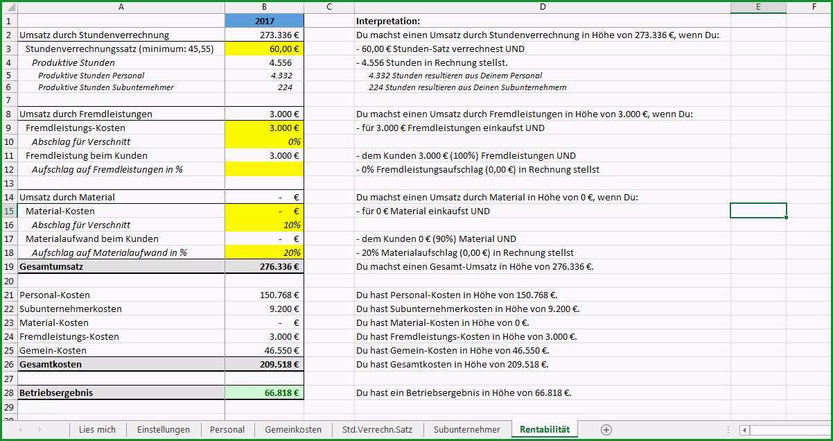 kalkulationsschema excel dann excel vorlage stundensatz kalkulation