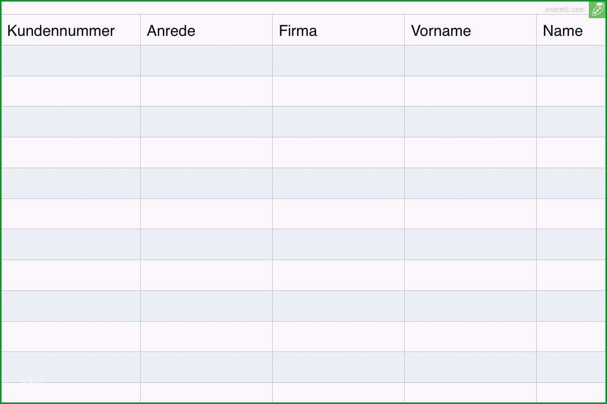 kundenverwaltung excel vorlage