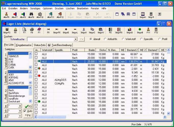 lagerverwaltung win 2000