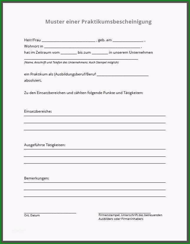 Außergewöhnlich Praktikumsbericht Vorlage Pdf Papacfo