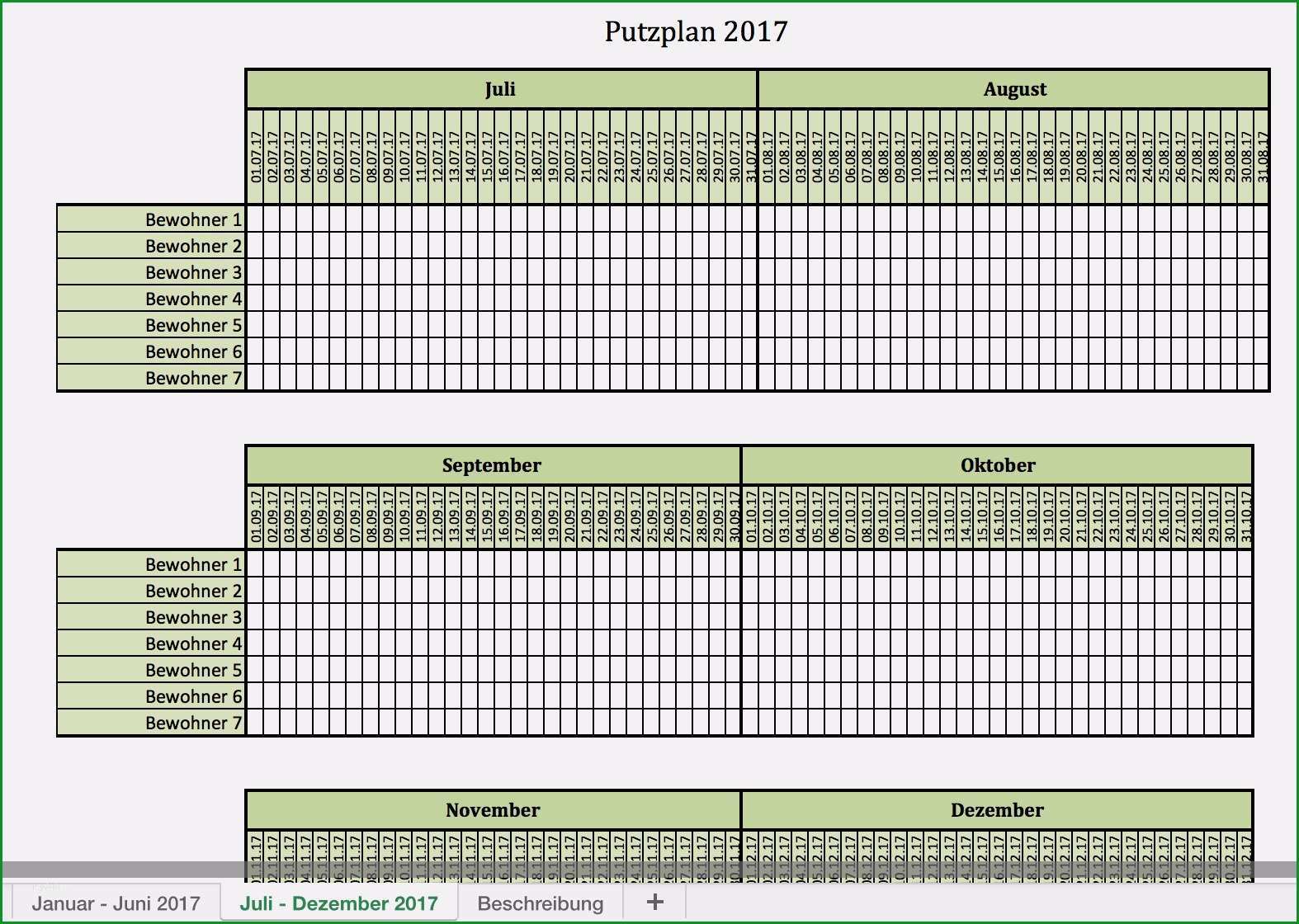 putzplan treppenhaus vorlage excel best of putzplan fur 2017 mit excel vorlagen und pdf