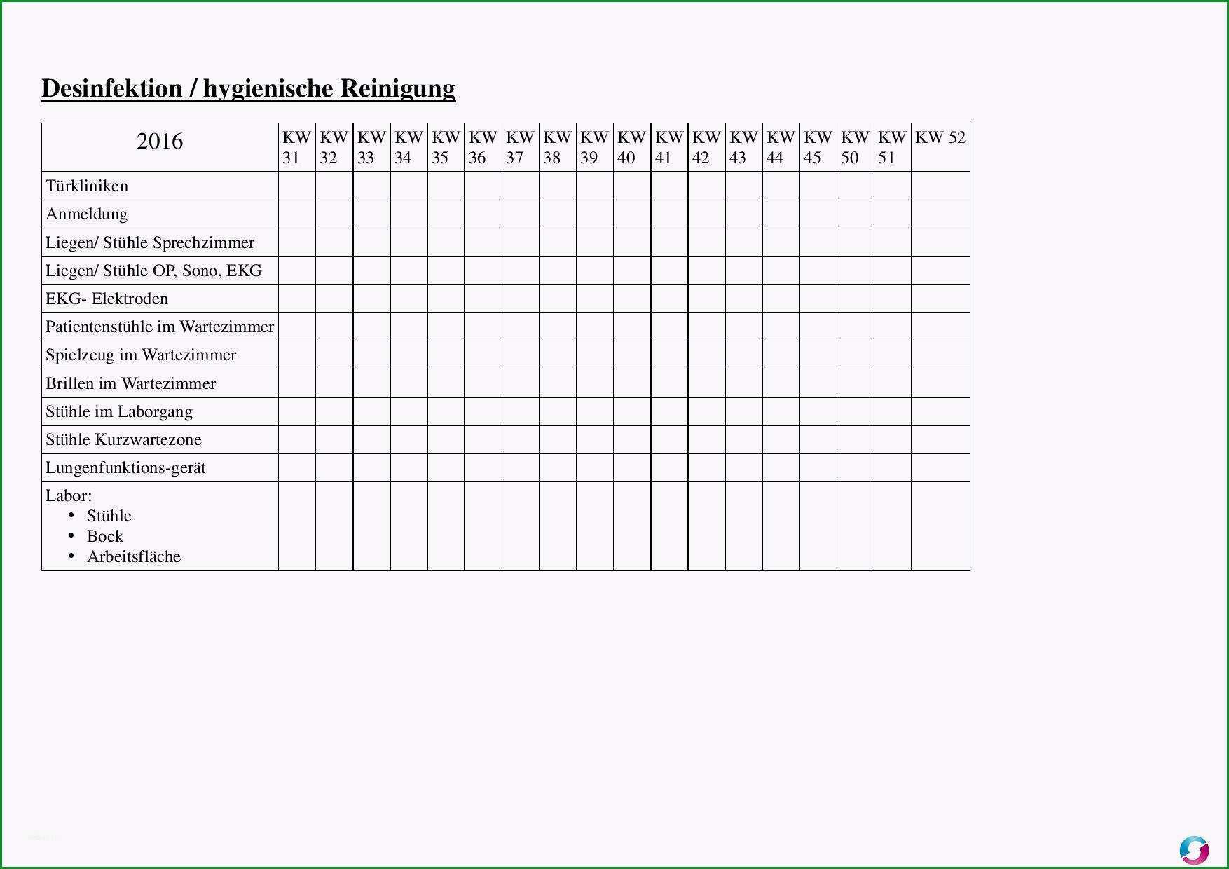 putzplan treppenhaus vorlage excel