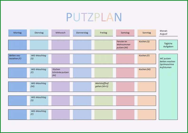 stundenplan vorlage