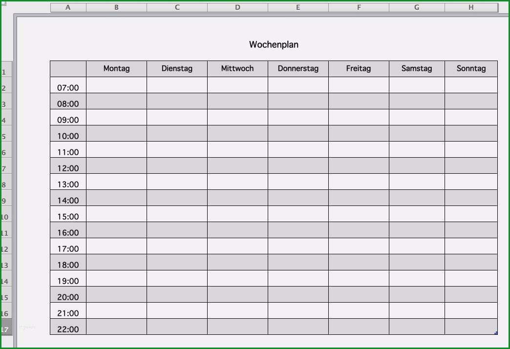 tagesplan depression vorlage wunderbar wochenplan als excel vorlage