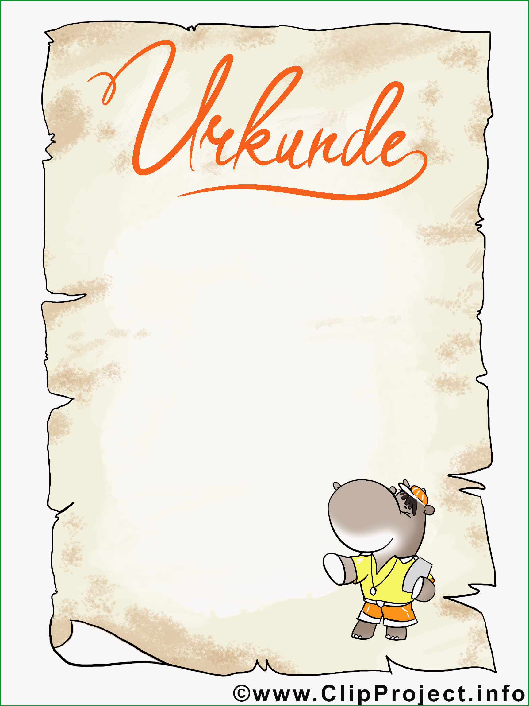 urkunde vorlage 5177