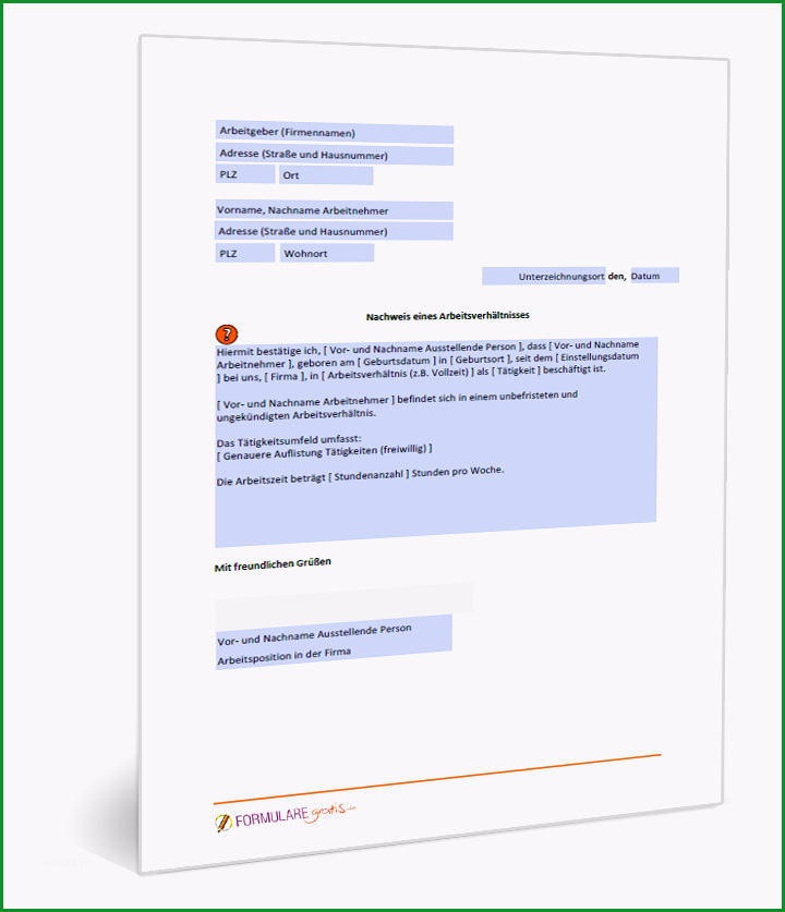 vorlage arbeitsbescheinigung