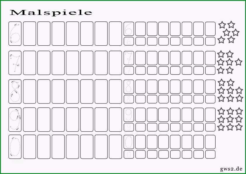 vorlage zahlen lernen durch malspiel