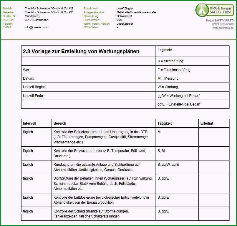 wartungsprotokoll vorlage excel beste grosartig inspektionsblatt vorlage excel ideen beispiel