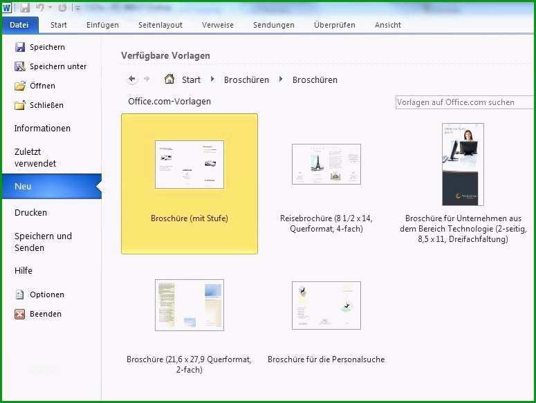 word broschure vorlage neu broschuren mit microsoft word gestalten pc welt