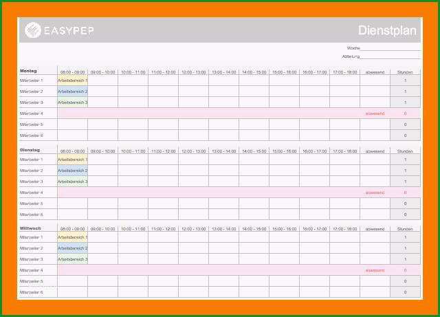 10 arbeitsplanung vorlage