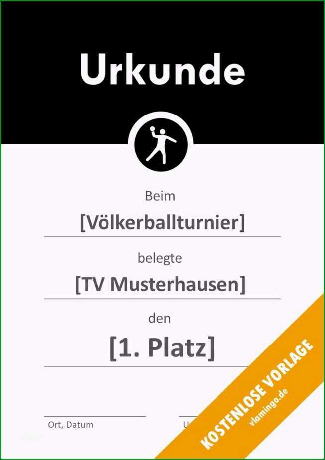 volkerball urkunde