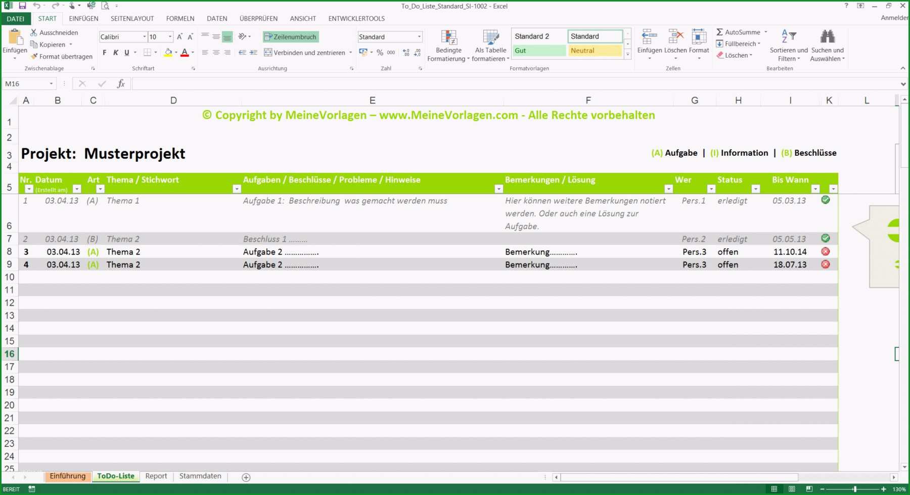 13 arbeitsplan vorlage excel