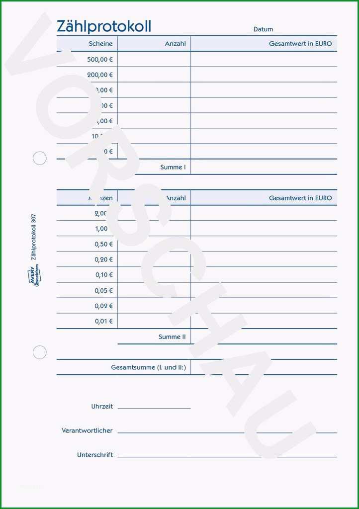 13 zahlprotokoll kasse vorlage