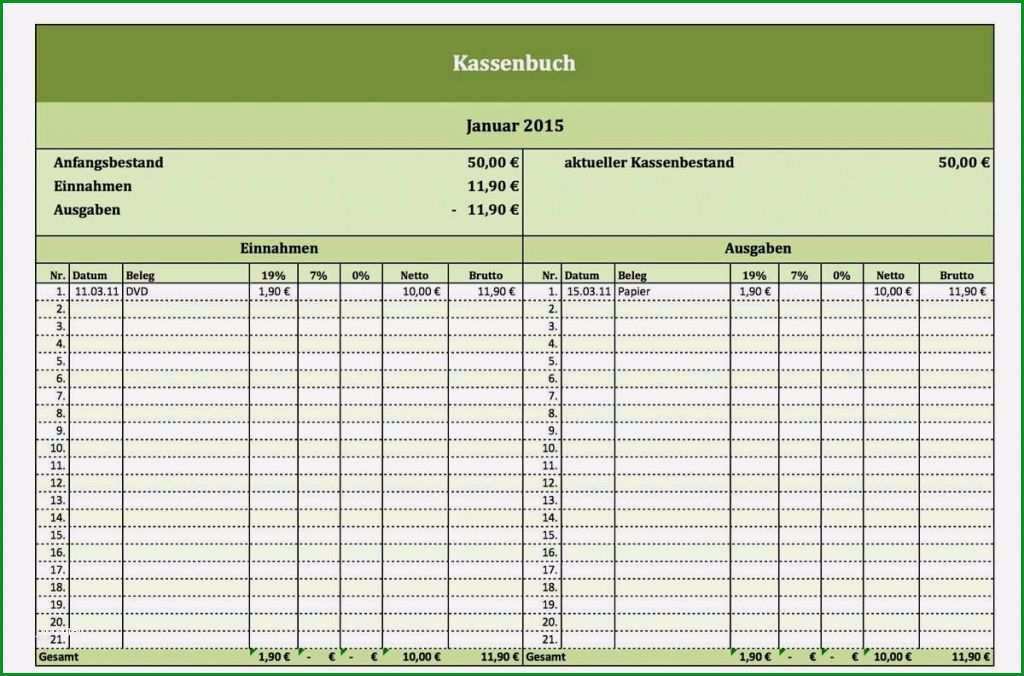 15 excel einnahmen ausgaben