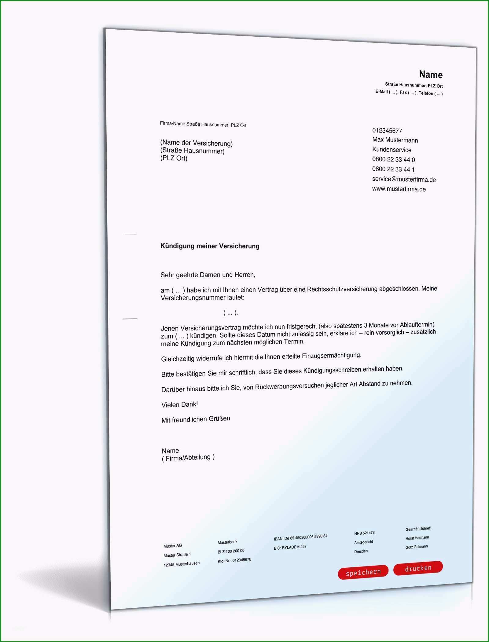 15 fristgerechte kundigung muster