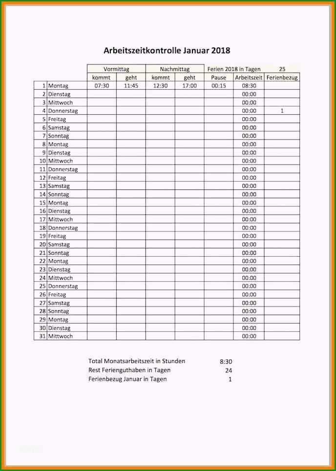 19 stundennachweis pdf kostenlos