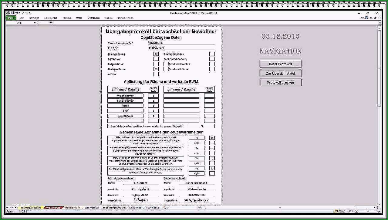 wartungsplan vorlage excel