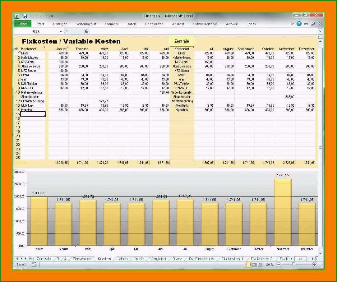 8 private buchhaltung excel vorlage