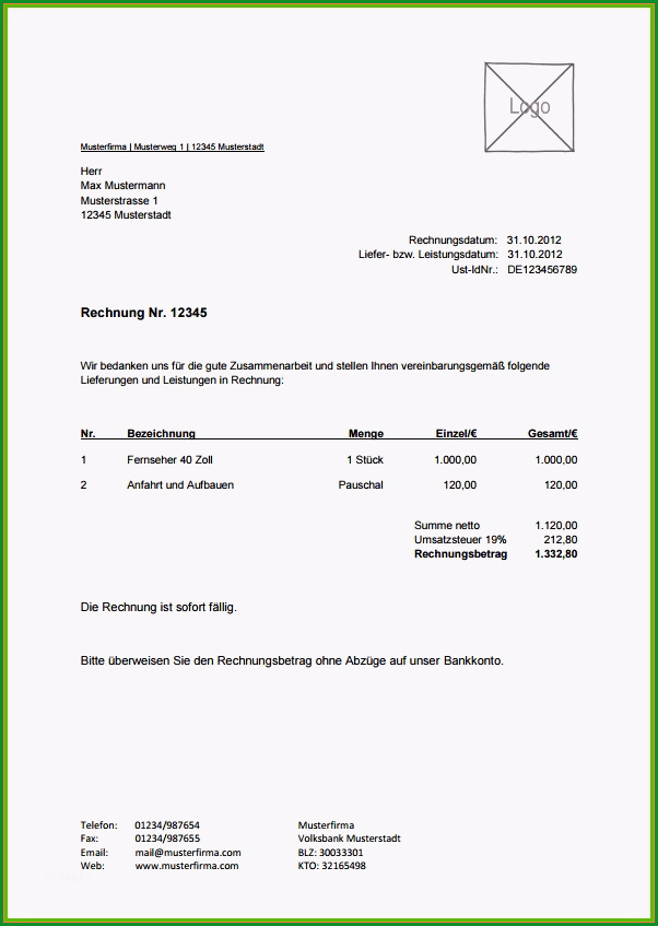 9 unverbindliches angebot vorlage