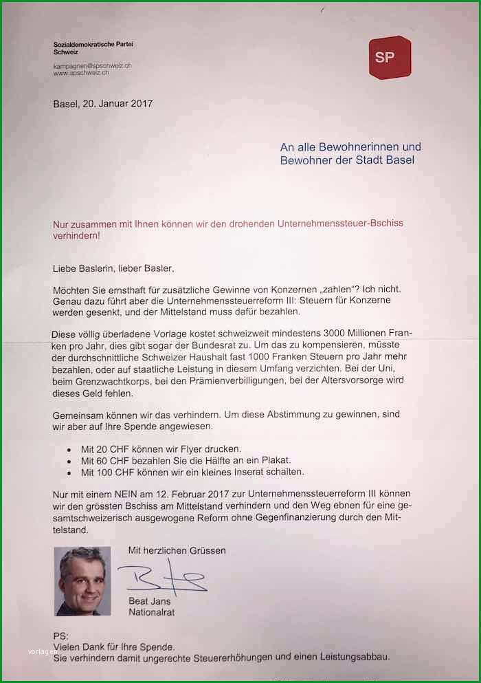 Almosen fuer Genossen Die Sozialdemokraten verschicken Bettelbriefe