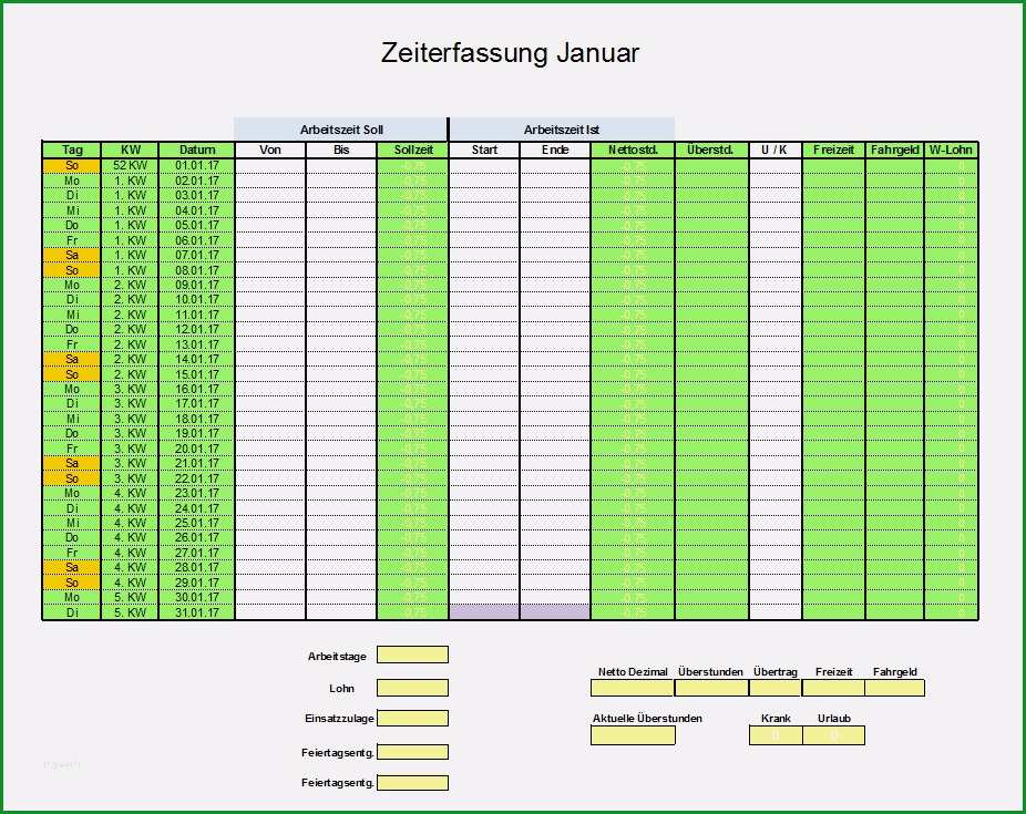 arbeitsstunden pro monat vorlage neu excel arbeitszeitnachweis vorlagen 2017