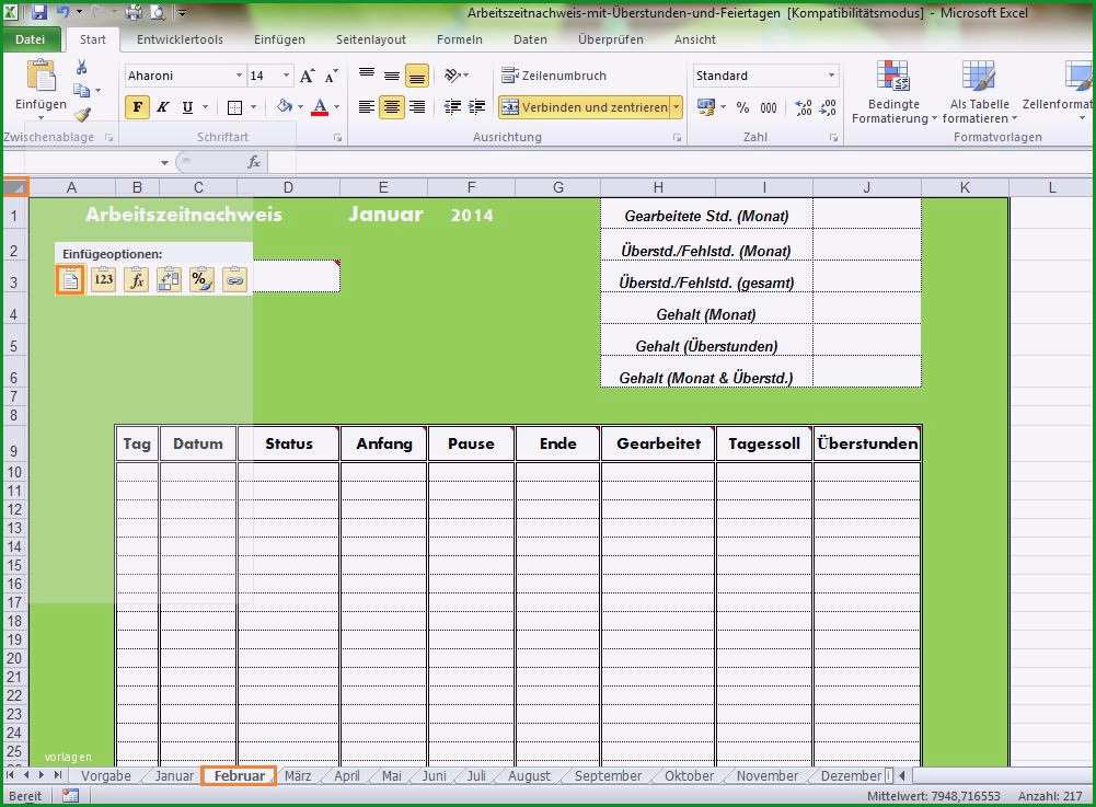 arbeitszeitnachweis vorlage kostenlos inspirierend zeiterfassung excel kostenlos 2016 idee automatische zeiterfassung