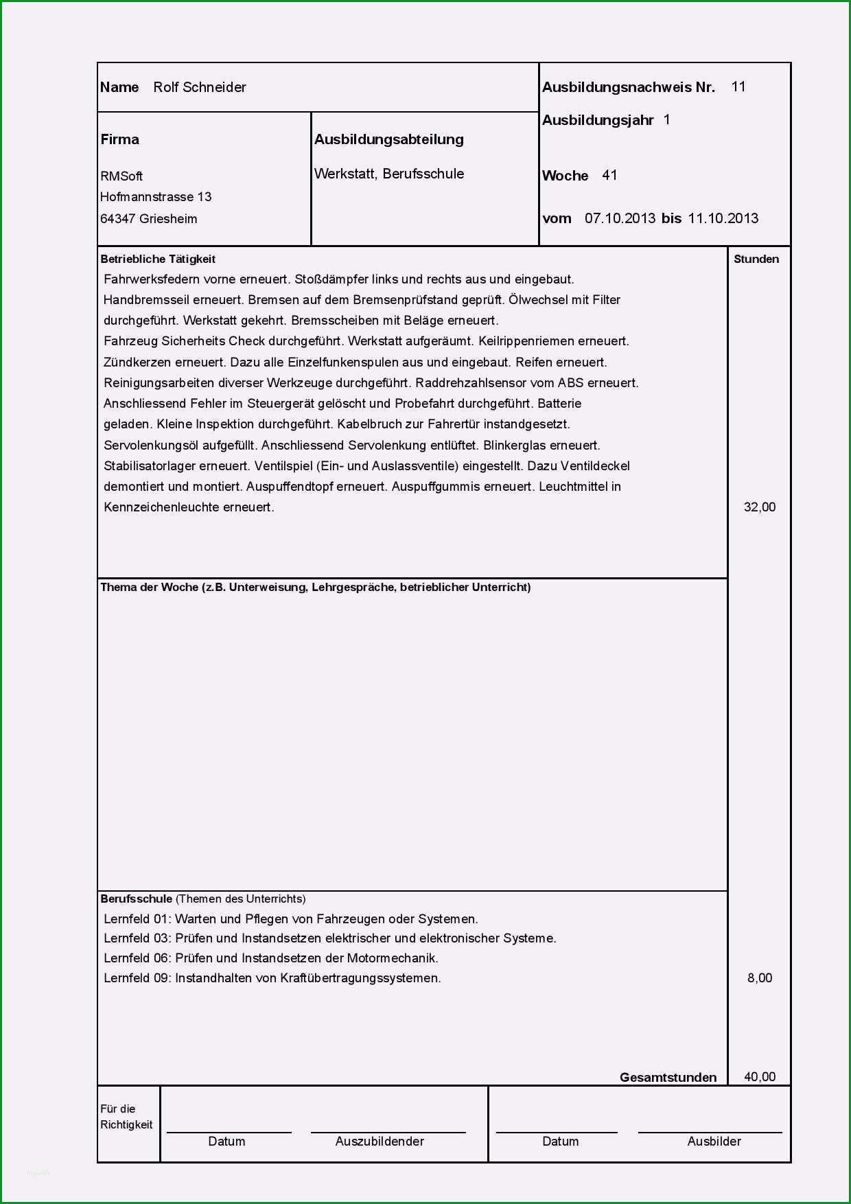 ausbildungsnachweis vorlage elektroniker fur energie und gebaudetechnik luxus berichtsheft einzelhandel muster