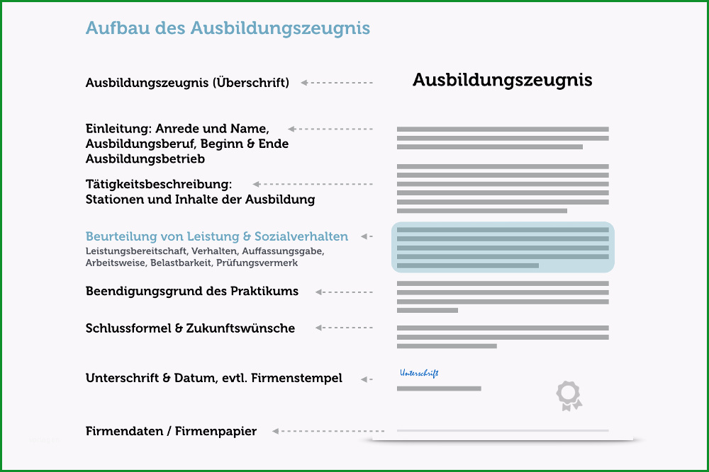 ausbildungszeugnis