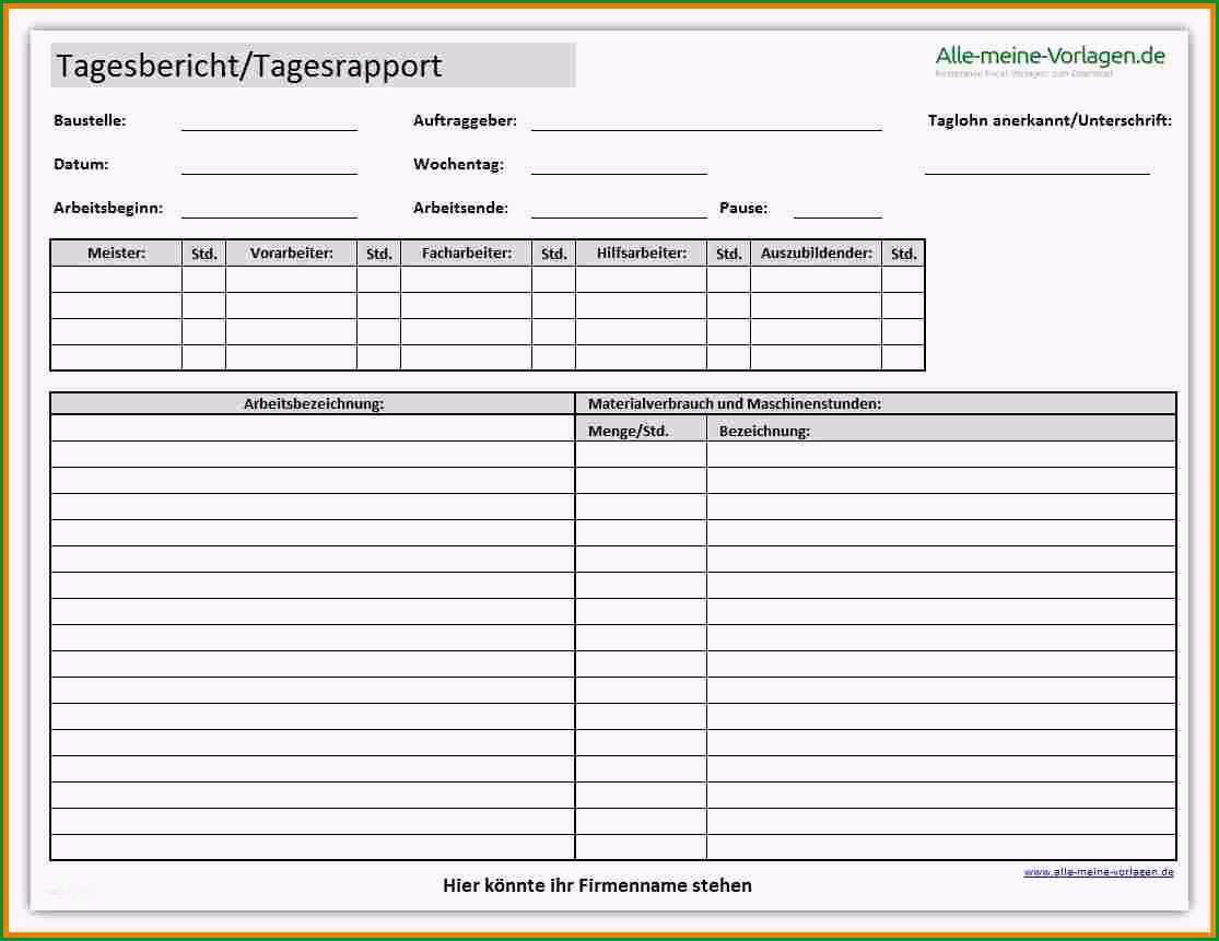bau tagesbericht vorlage erstaunlich gemutlich tagesbericht vorlage galerie