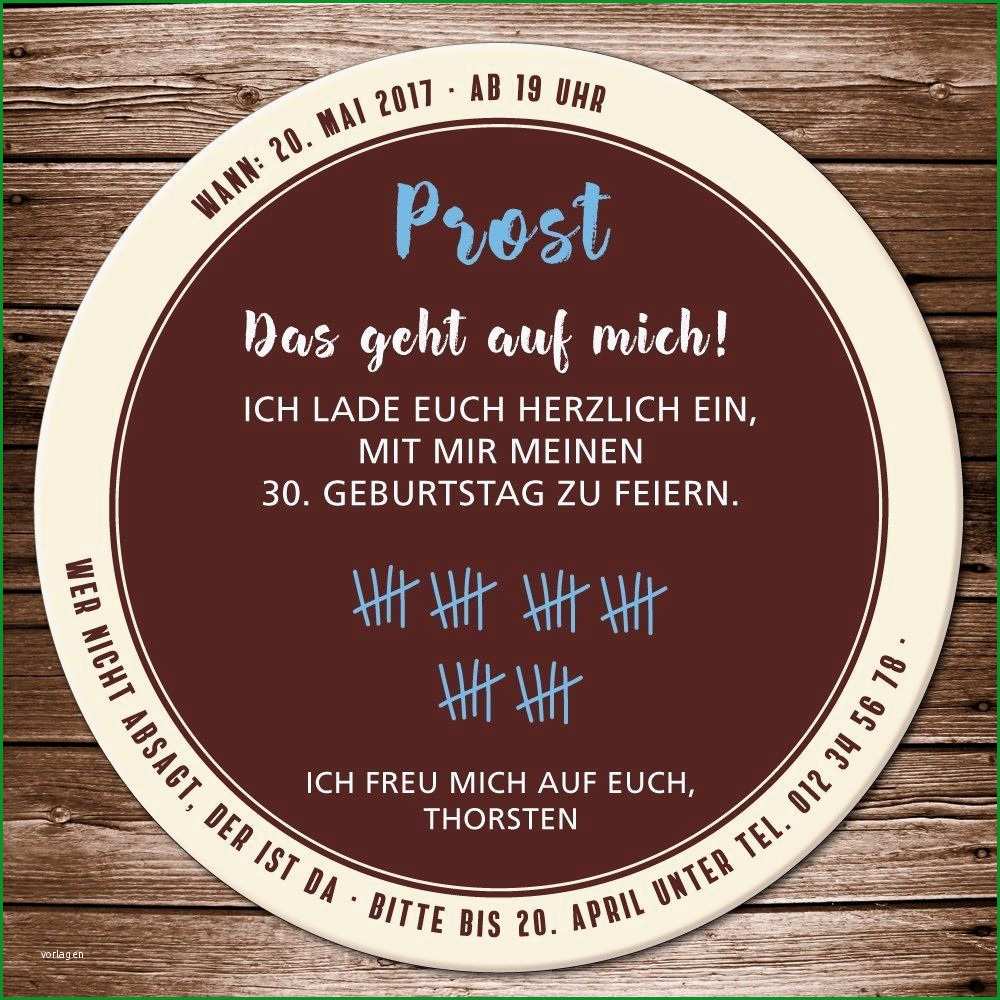 bierdeckel einladung