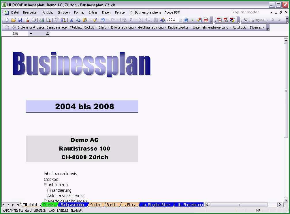 Hervorragen Businessplan Vorlage Pdf Sie Jetzt Versuchen Müssen 1