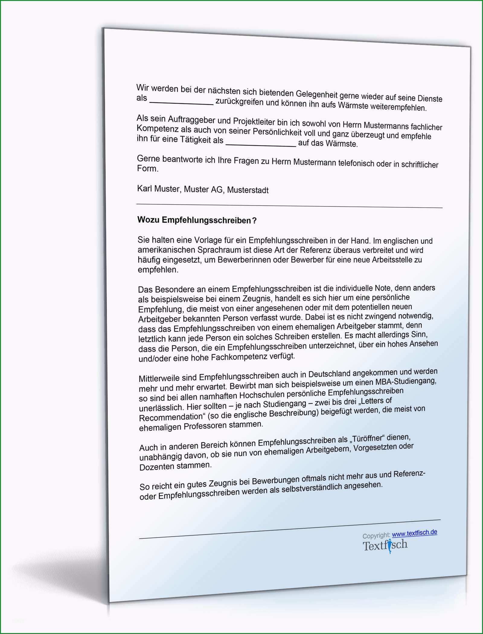 empfehlung eines freiberuflers durch den kunden