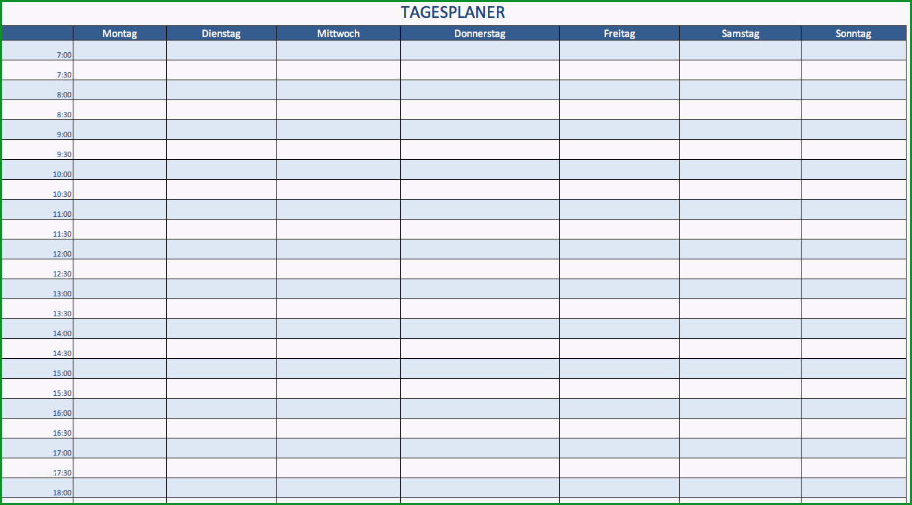 Excel Terminplaner in wenigen Minuten erstellen