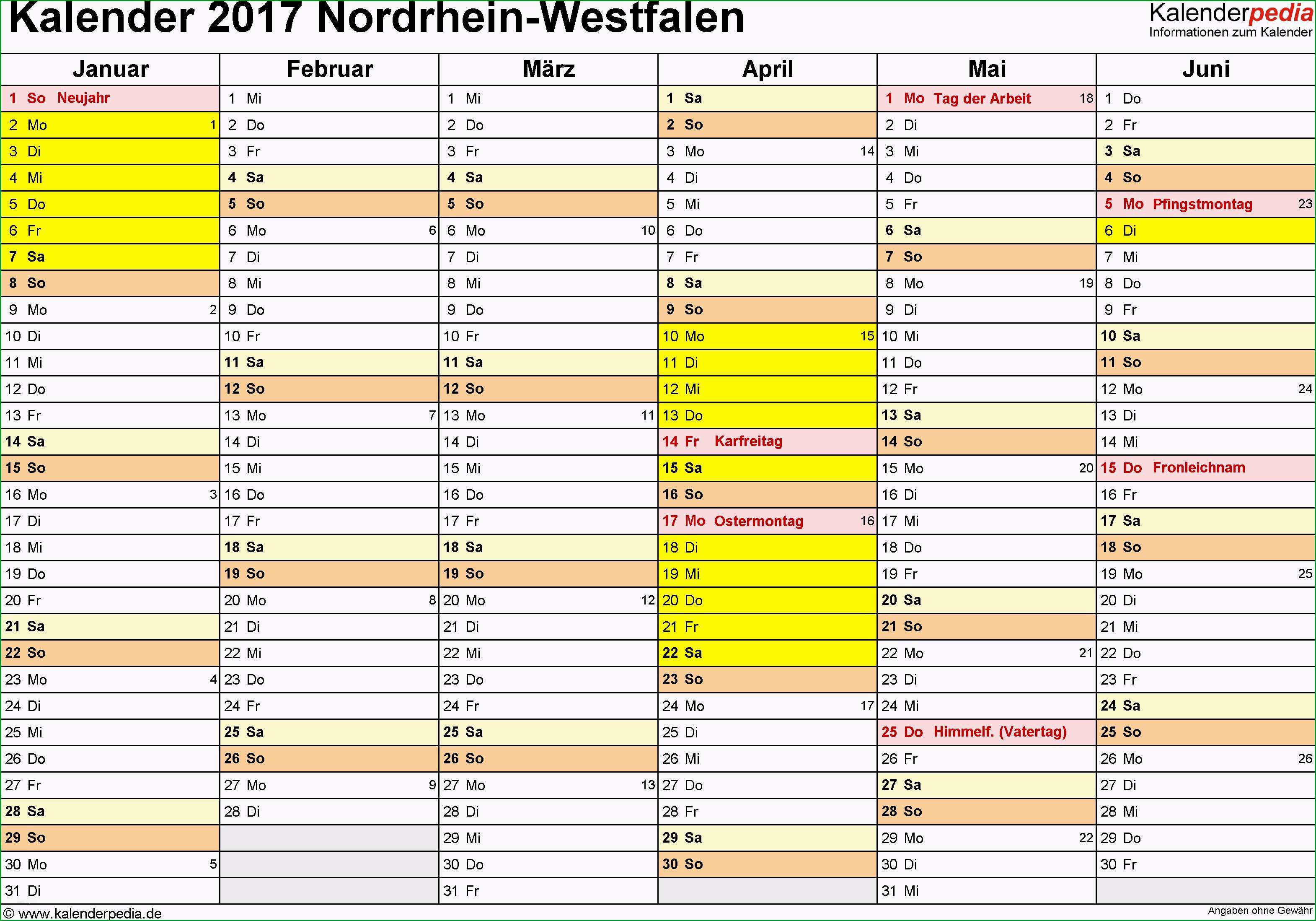 excel vorlage kalender 2017 luxus kalender 2017 nrw ferien feiertage excel vorlagen