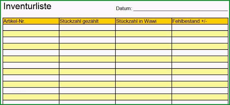 inventur vorlage excel kostenlos geheninventur excel vorlage kostenlos