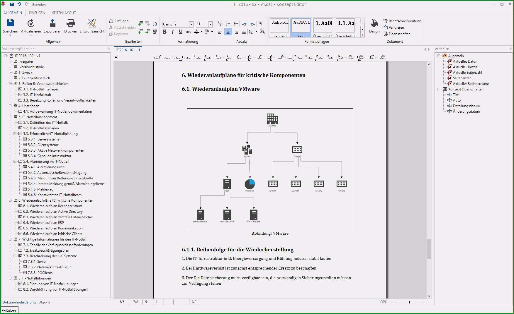 it handbuch und it notfallhandbuch mit docusnap erstellen backup konzept vorlage