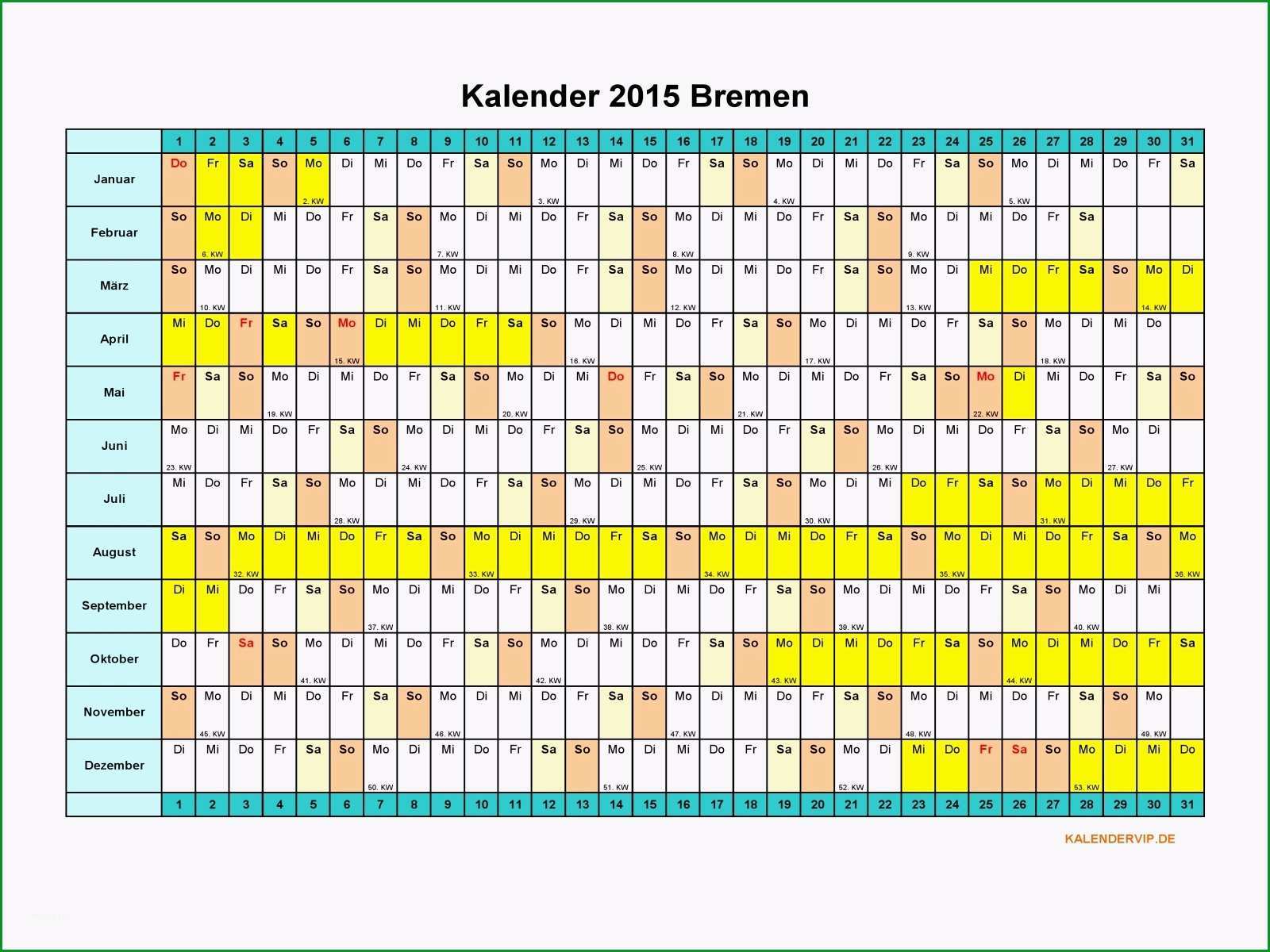 kalender 2015 bremen