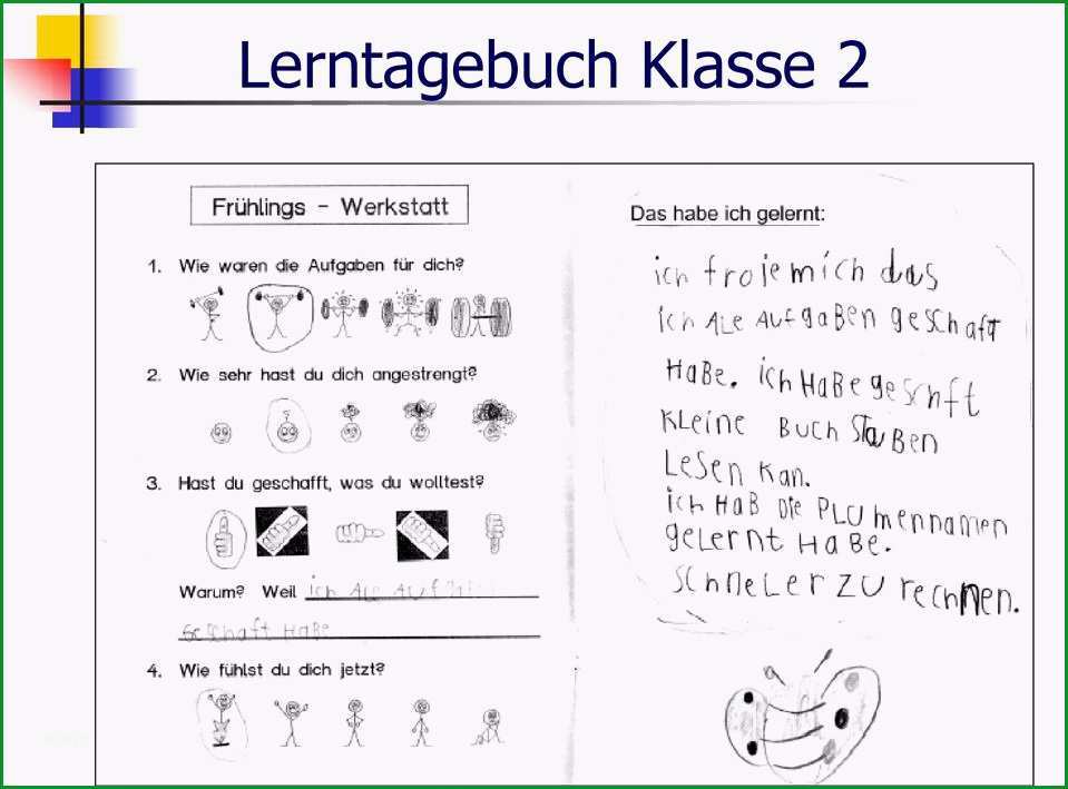 Lerntagebuch und portfolio in der schule