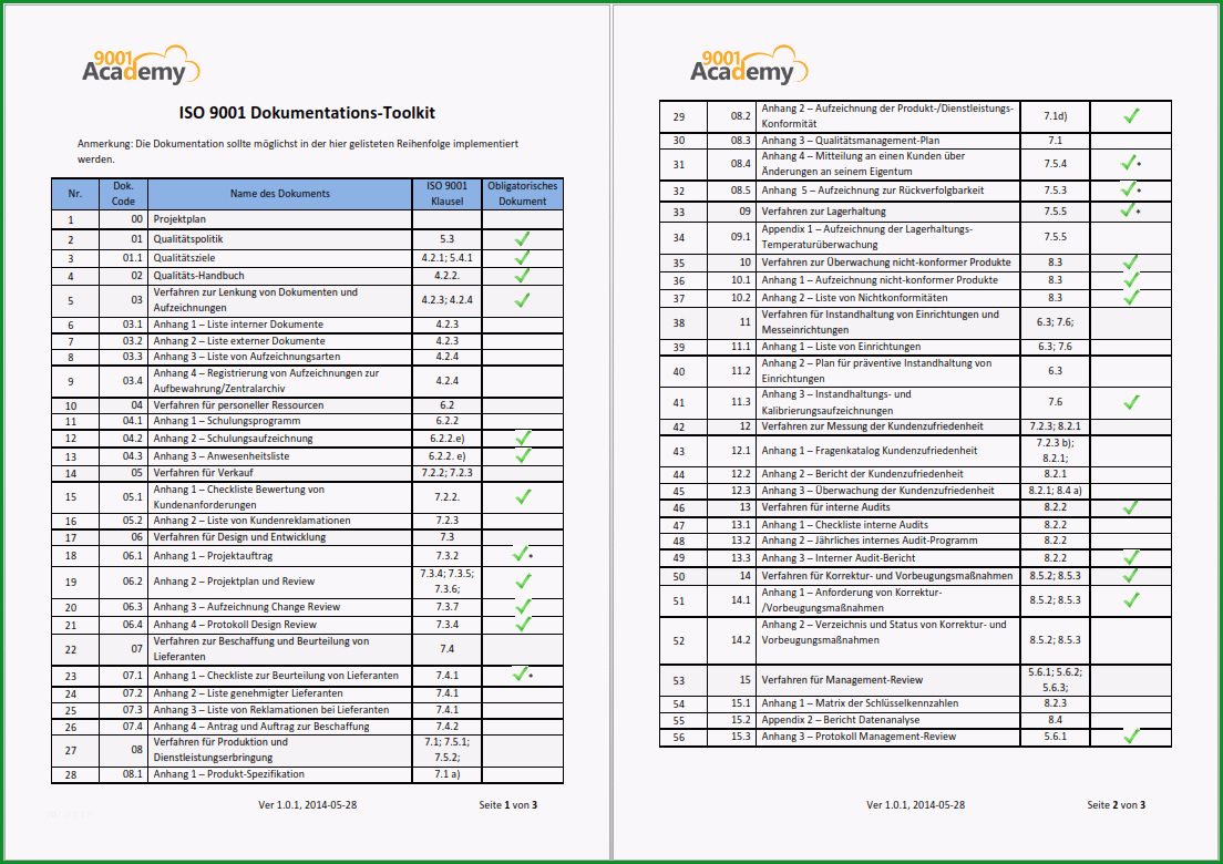 management review template iso 9001