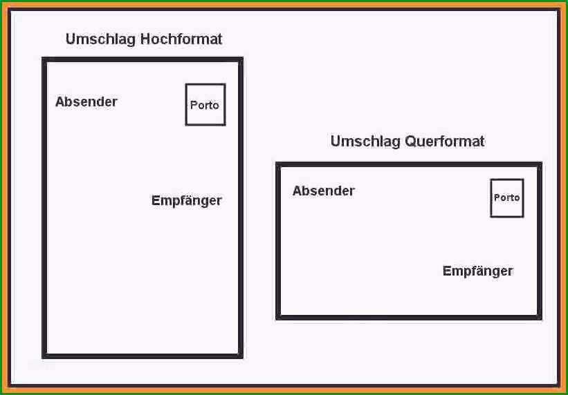 briefumschlag beschriften vorlage