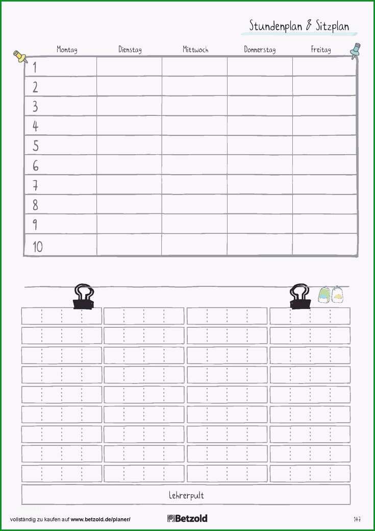 stundenplan vorlage grundschule