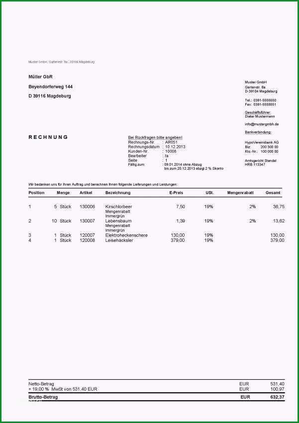 proforma rechnung vorlage