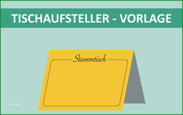 tischaufsteller vorlage reserviert stammtisch pdf