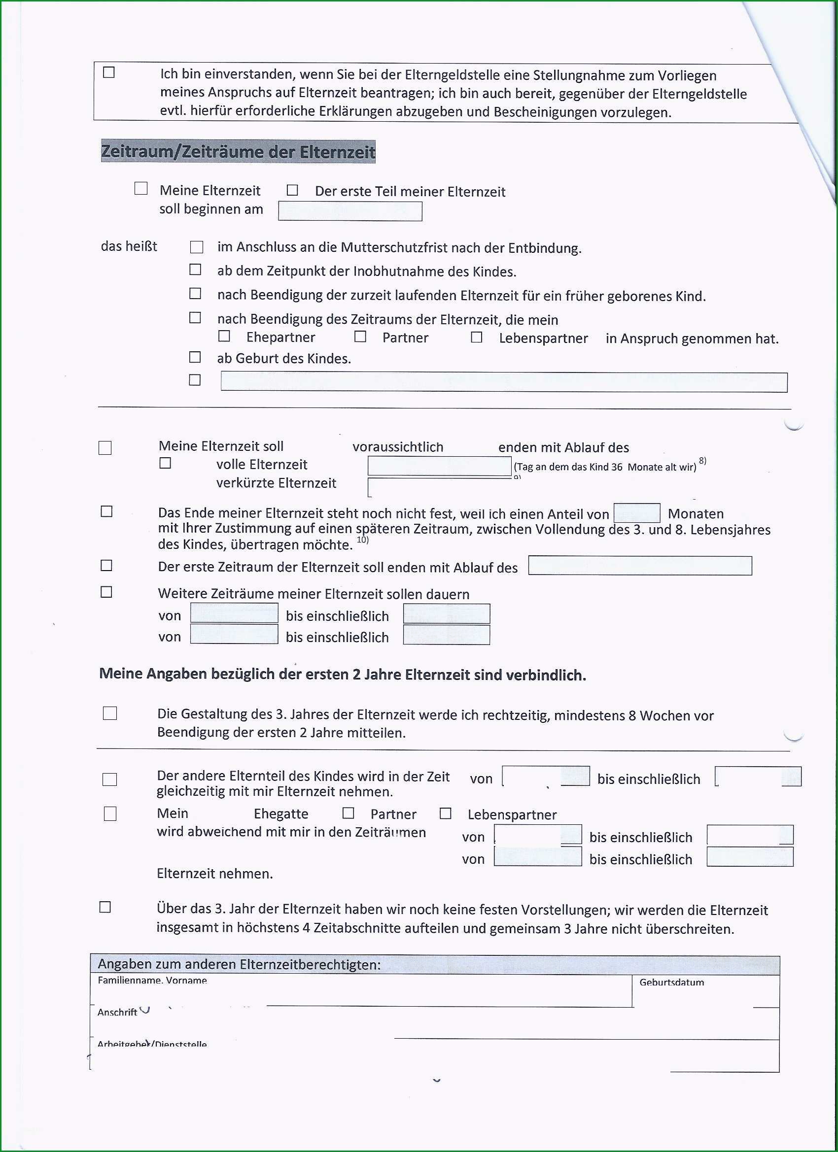 vorlage antrag elternzeit vater einzigartig antrag auf erstausstattung baby muster schreiben 8 besten elternzeit