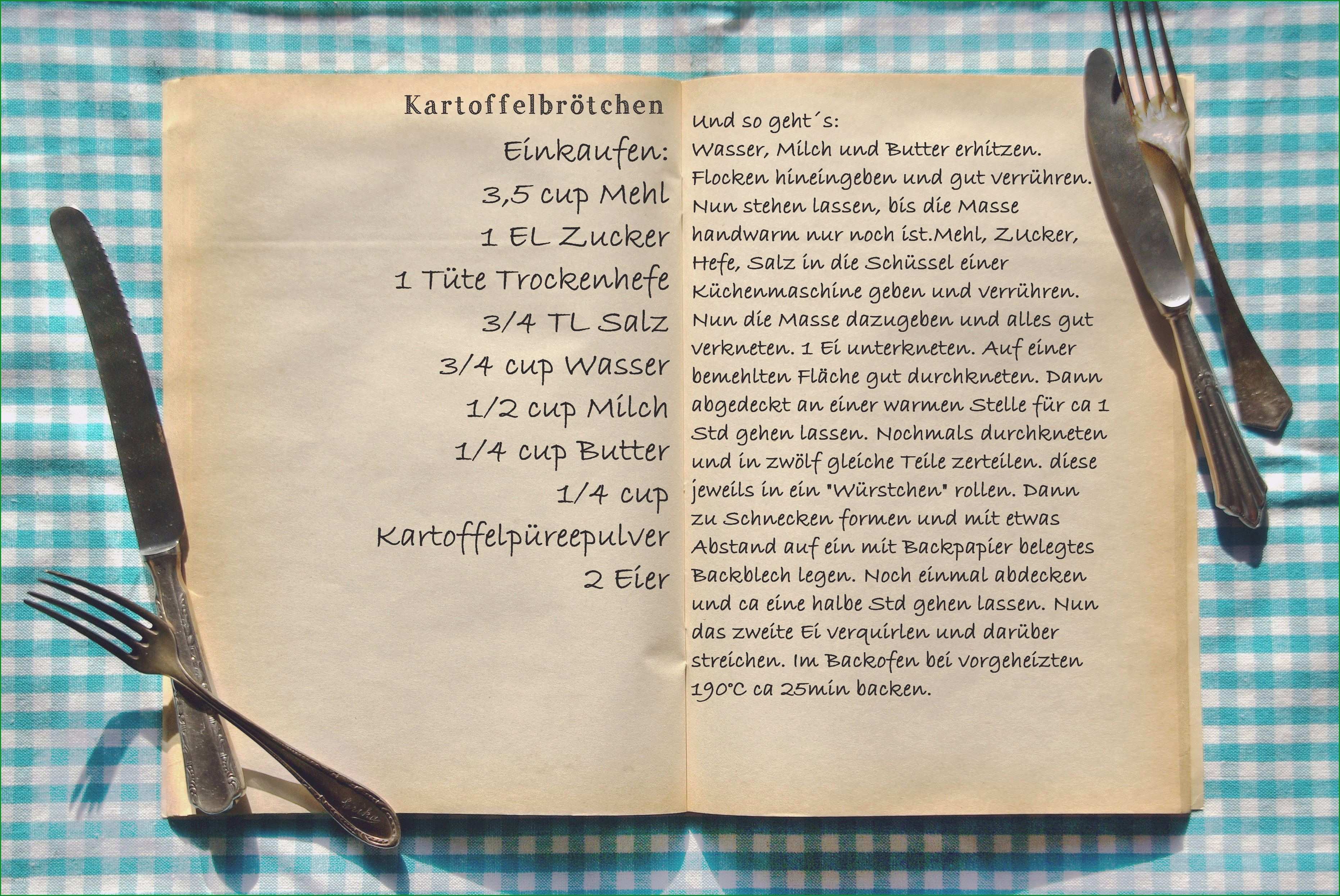 word vorlage rezept