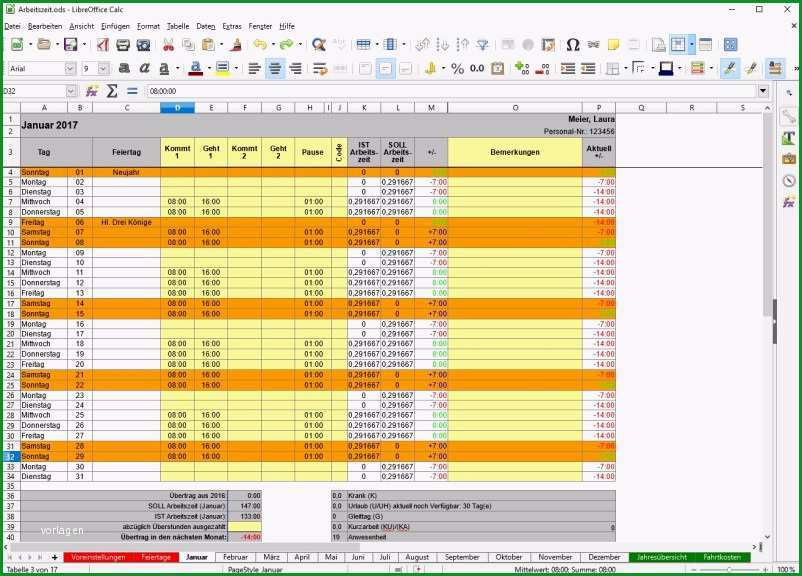 zeiterfassung excel vorlage kostenlos 2018