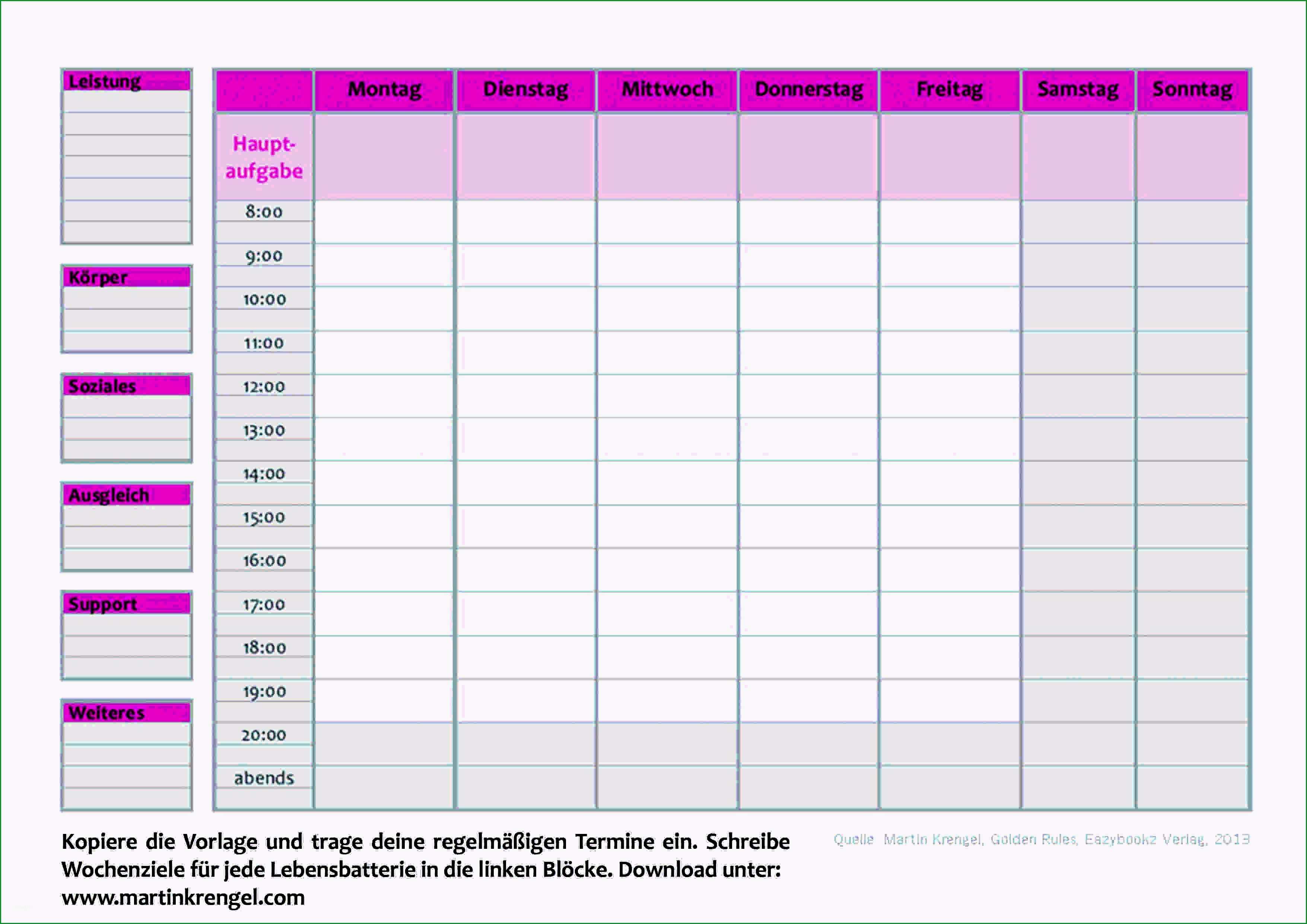 11 lernplan vorlage