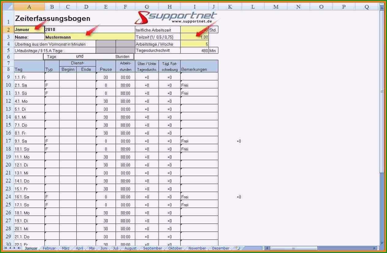 15 excel stundenabrechnung vorlage